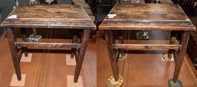 Lot 1231 - A pair of early 20th century oak George V...