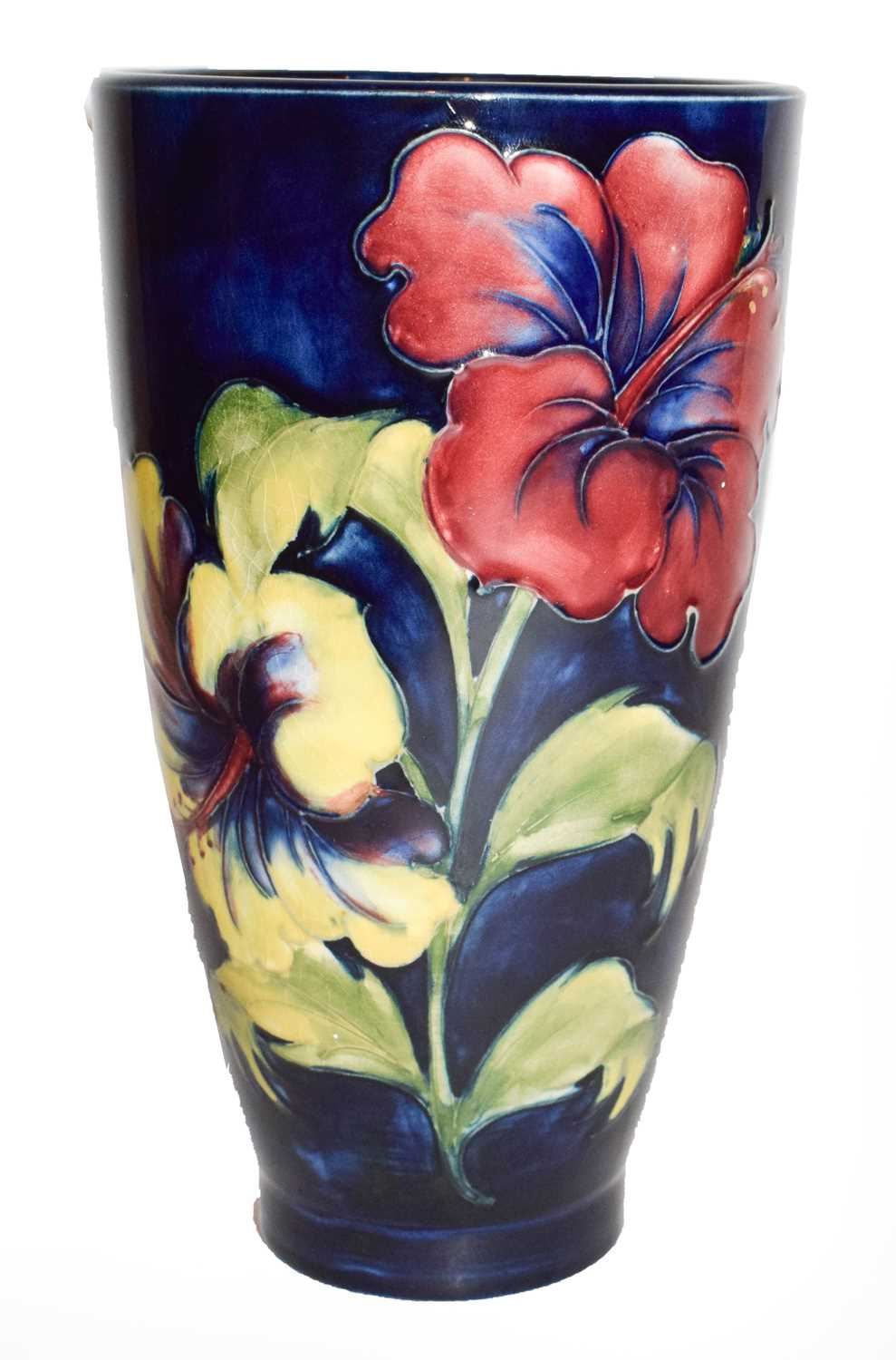 Lot 116 - A Moorcroft vase, blue ground and decorated in...