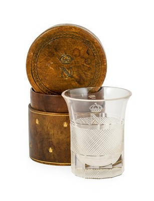 Lot 5 - Napoleonic Interest: A Glass Tumbler, 19th...