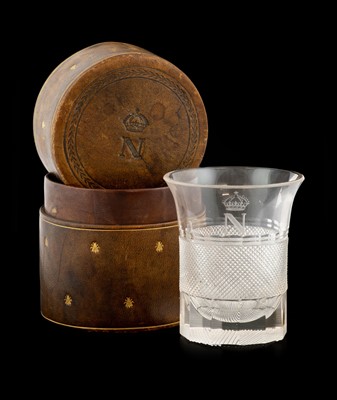 Lot 5 - Napoleonic Interest: A Glass Tumbler, 19th...