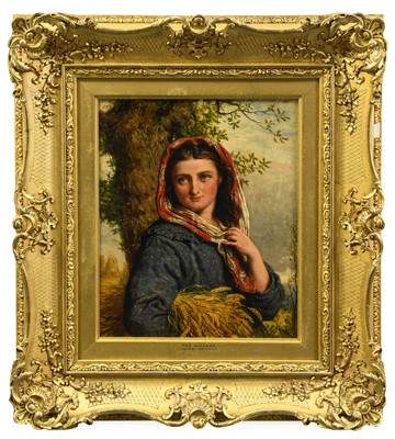 Lot 1088 - {} George Smith RA (1829-1901) "The Gleaner"...