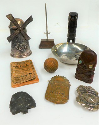 Lot 242 - Miscellaneous items including, 19th century...