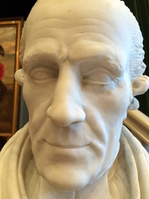 Lot 1064 - John Isaac Hawkins: A White Marble Bust of the...