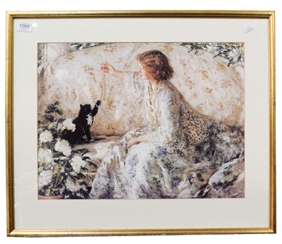 Lot 1085 - After Mackenzie Thorpe 
"In the garden"...