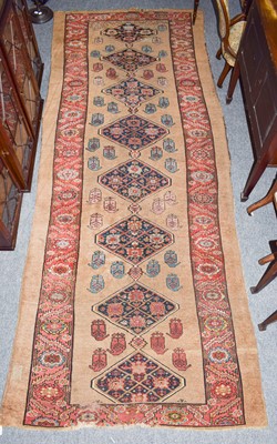 Lot 1018 - A North West Persian Khelleh rug, the camel...