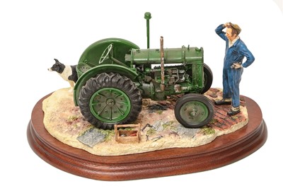 Lot 54 - Border Fine Arts 'Won't Start' (Tractor, Farmer and Collie)
