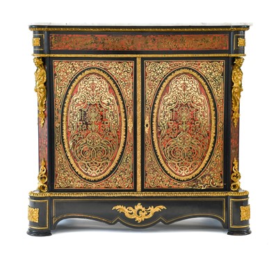 Lot 378 - {} A Louis XV Style Ebonised, Red...