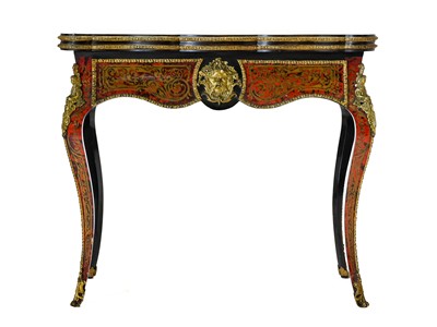 Lot 845 - {} A Red Tortoiseshell and Brass Boulle-Style...