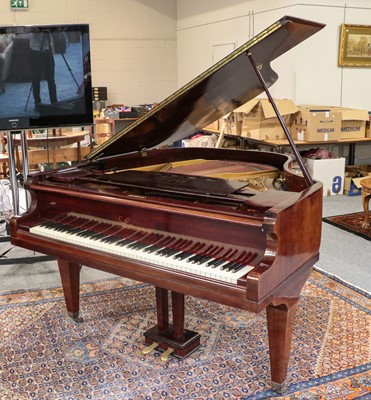 Lot 1147 - A 5ft mahogany cased grand piano labelled...