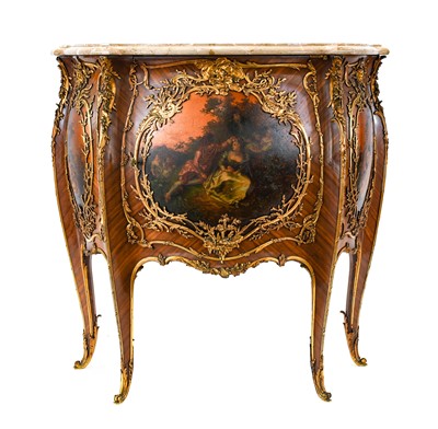 Lot 380 - {} A French Louis XV Style Kingwood and Gilt...