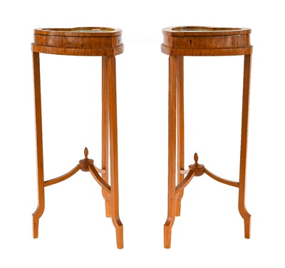 Lot 361 - {} A Pair of Edwardian Satinwood and...