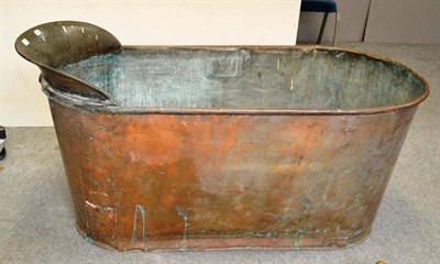 Lot 817 - 19th century copper bath