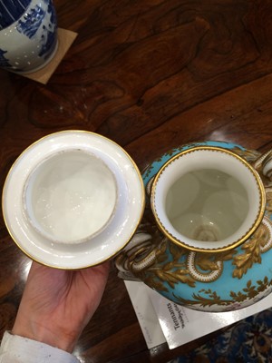 Lot 58 - {} A Pair of Sèvres Style Porcelain Vases and...