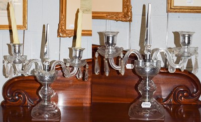 Lot 453 - A pair of late 19th century cut glass...