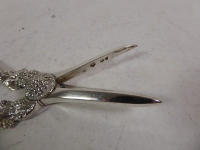 Lot 2038 - A Pair of Victorian Silver Grape-Scissors