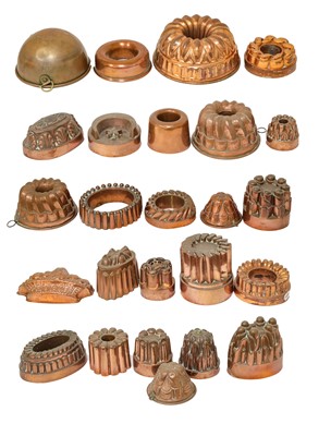 Lot 782 - {} A Collection of 19th Century Copper Jelly...