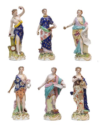 Lot 71 - A set of four 19th century Samson Derby style...