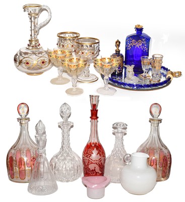 Lot 246 - A quantity of 19th century and later glassware...