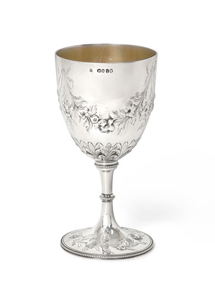 Lot 2110 - A Victorian Silver Goblet