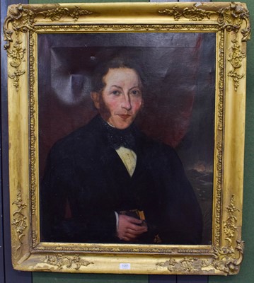 Lot 1081 - English School (19th century) Portrait of a...