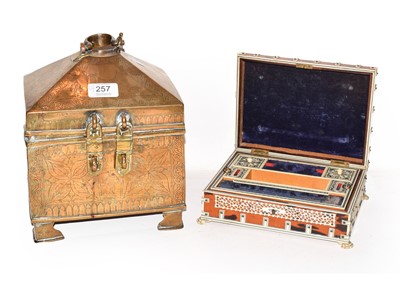 Lot 257 - An 18th century Indian bronze casket with...