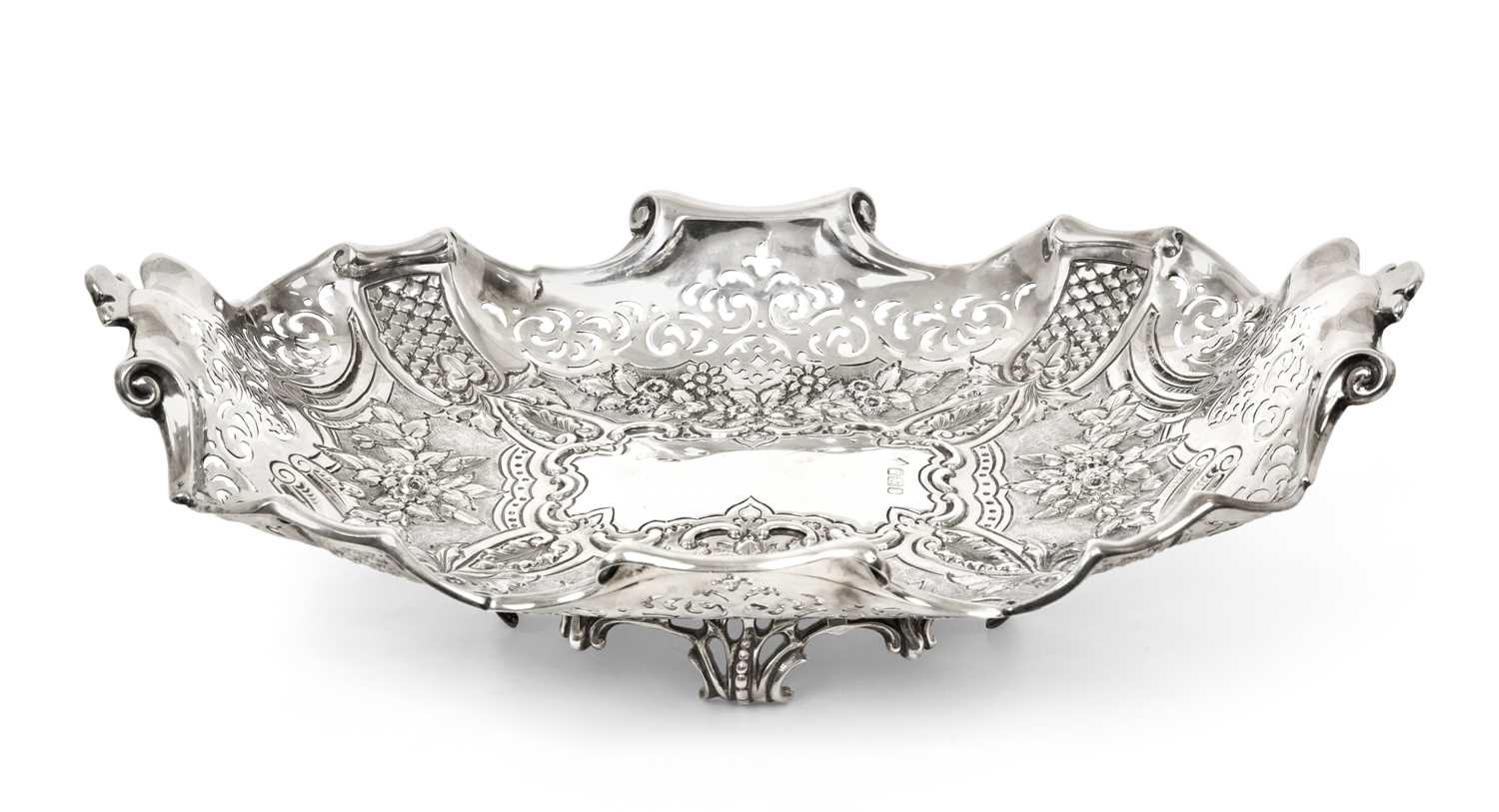 Lot 86 - An Edward VII Silver Dish, by Martin and Hall,...