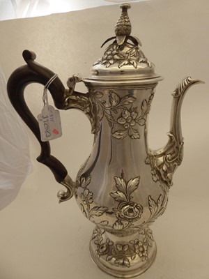 Lot 2294 - {} A George III Silver Coffee-Pot