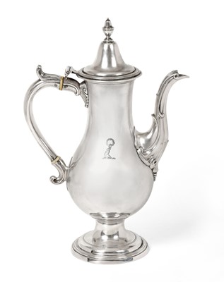 Lot 2293 - {} A George III Provincial Silver Coffee-Pot