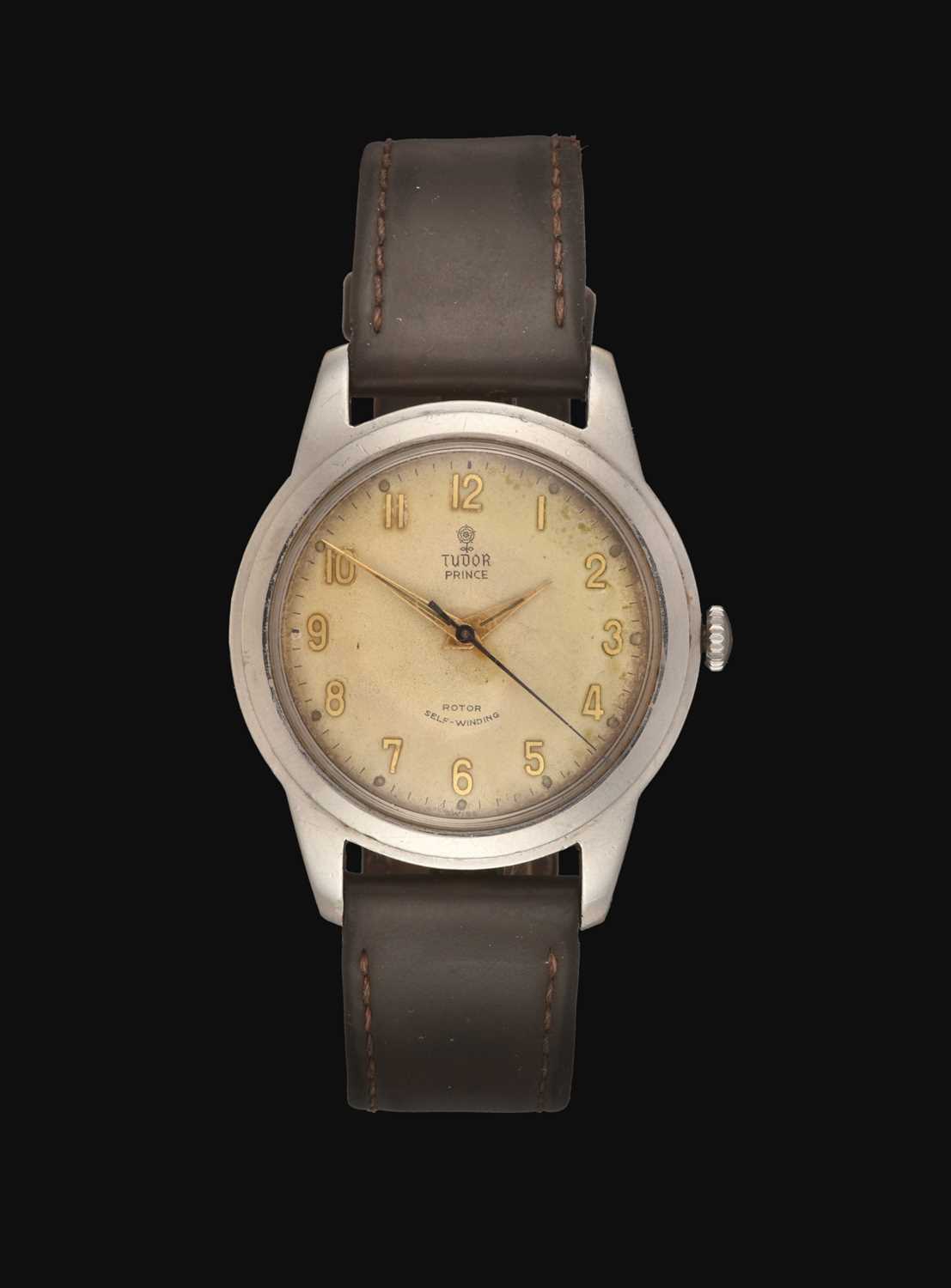 Lot 2209 - A Stainless Steel Automatic Centre Seconds Wristwatch