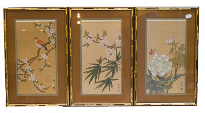 Lot 290 - Six 19th century Chinese watercolours on pith...