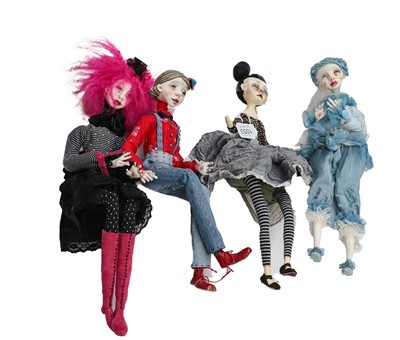 Lot 1053 - A seated Ooak Art Doll by Lina Macijauskiene...