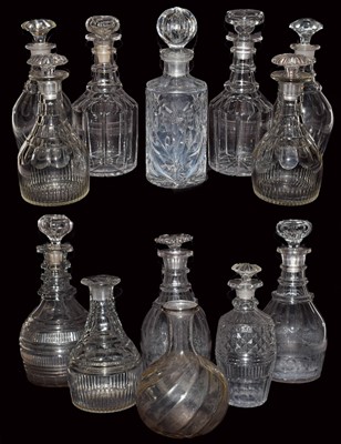 Lot 261 - A collection of Georgian and later glass...