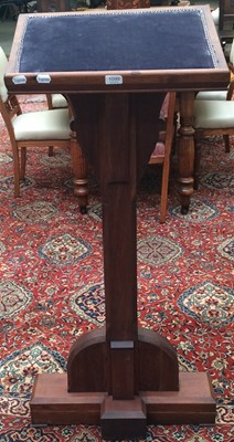 Lot 1099 - A an early 20th century pitch pine lectern,...