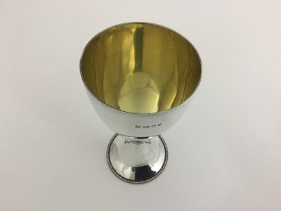 Lot 2156 - A Set of Six Elizabeth II Silver Goblets