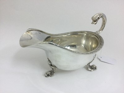 Lot 2138 - A George V Silver Sauceboat