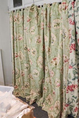 Lot 1061 - A pair of large Colefax and Fowler curtains...