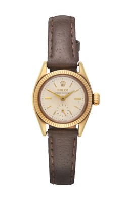 Lot 2121 - Rolex: A Lady's 9 Carat Gold Automatic Wristwatch