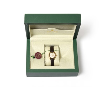 Lot 2121 - Rolex: A Lady's 9 Carat Gold Automatic Wristwatch