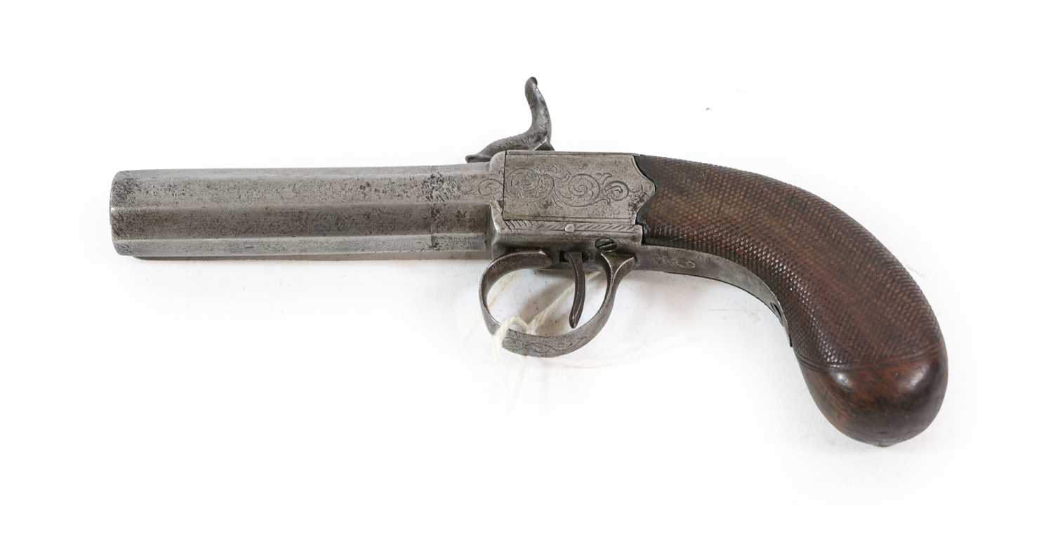 Lot 299 - A 19th Century Percussion Pocket Pistol, the 7....