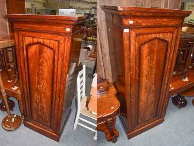 Lot 1271 - A pair of Victorian mahogany gothic revival...