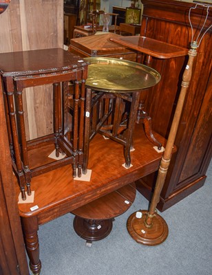 Lot 1272 - A Victorian mahogany side table raised on...