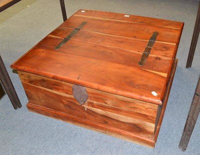 Lot 859 - An Indian hardwood coffee table/chest