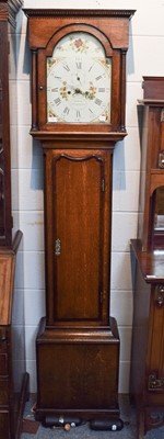 Lot 1182 - An oak eight day longcase clock, circa 1800,...