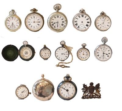 Lot 265 - A selection of pocket watches, consisting of,...