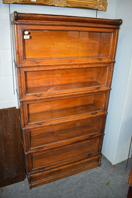 Lot 1286 - A Globe Wernicke five section bookcase 87cm by...