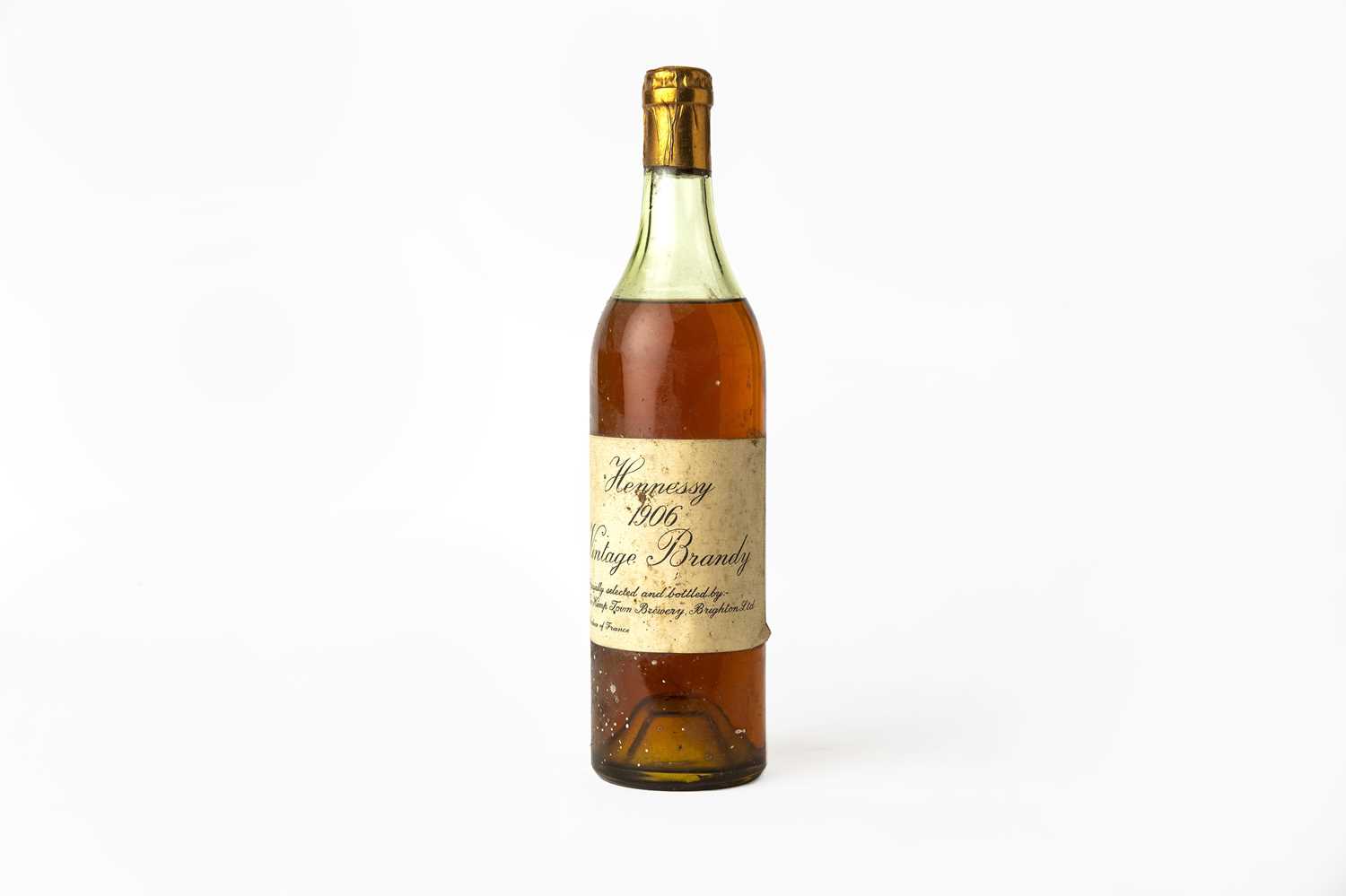 Lot 2113 - Hennessy 1906 Vintage Brandy, specially...