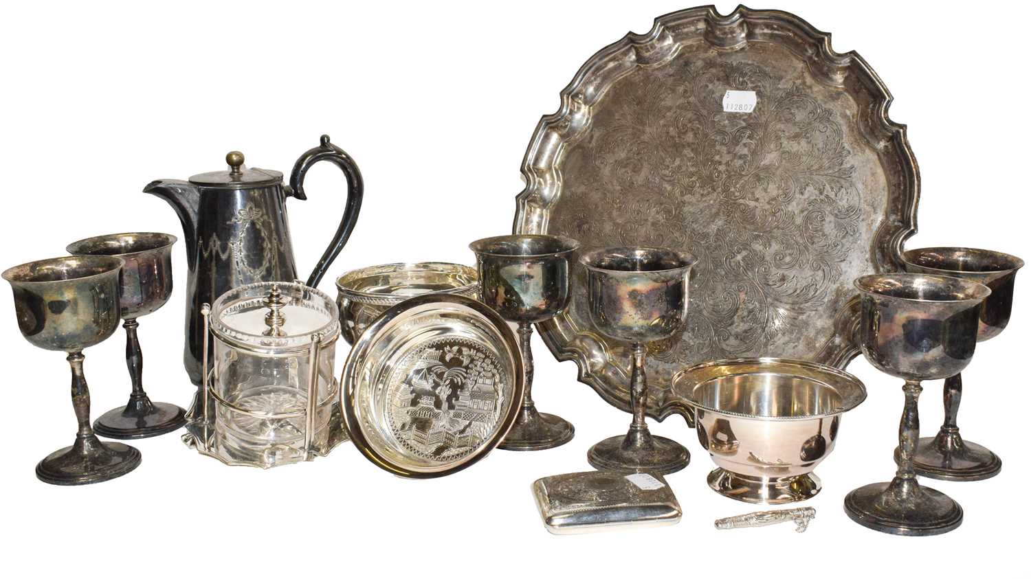 Lot 176 - A collection of assorted silver and silver...