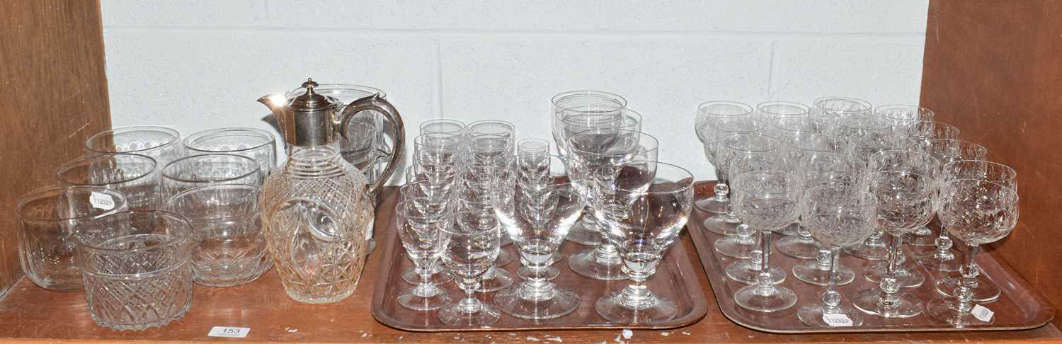 Lot 153 - A good collection of drinking glasses,...