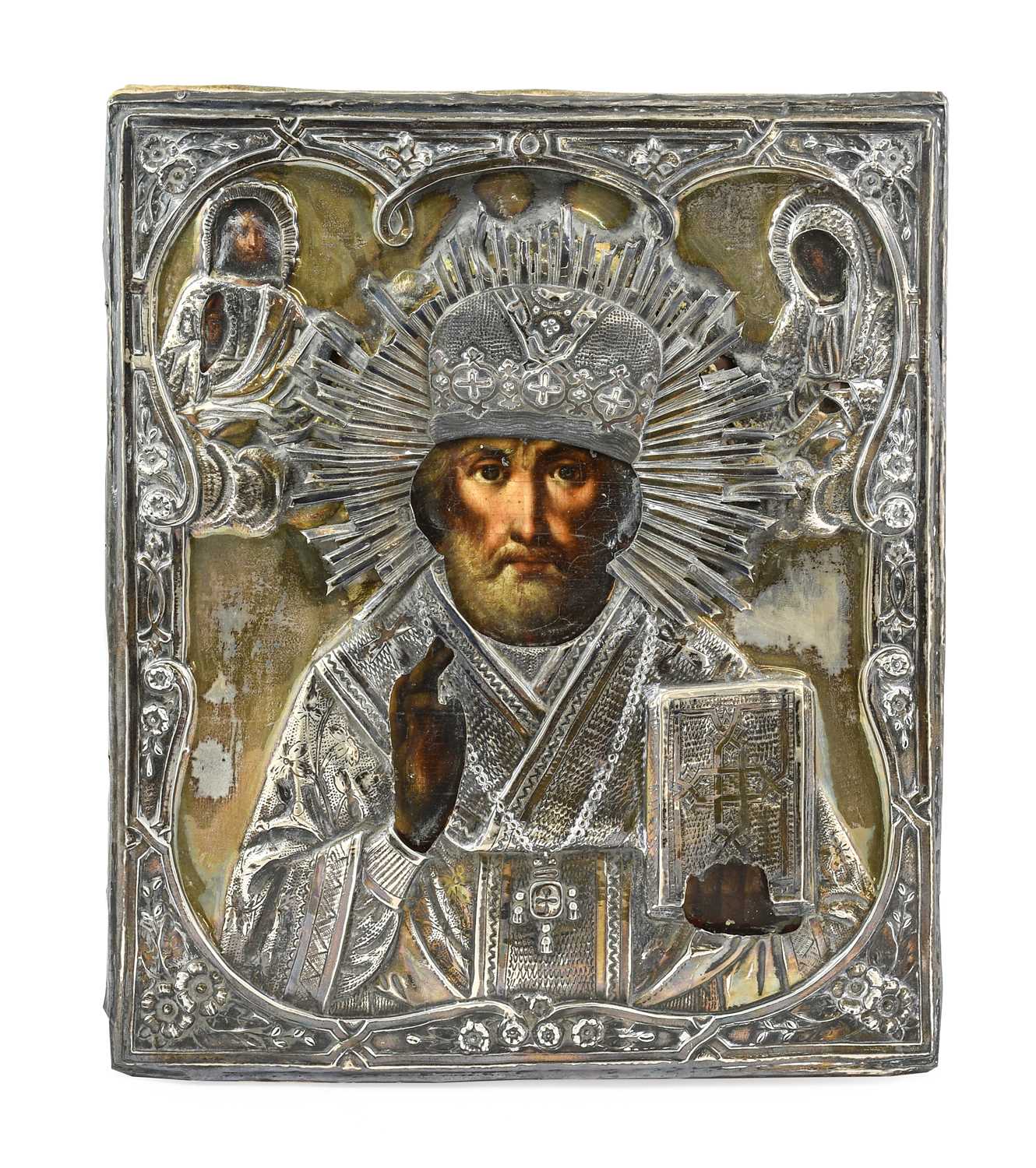 Lot 1029 - Moscow School (19th Century): An Icon of St...