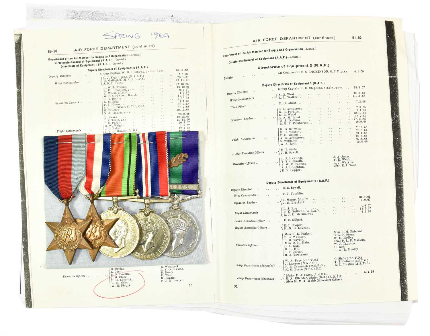Lot 49 - A Second World War Group of Five Medals,...